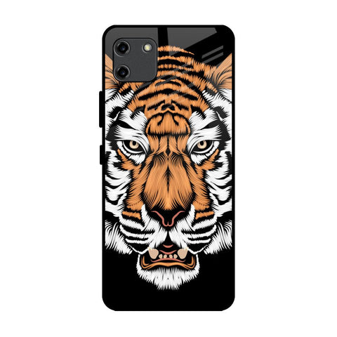 Angry Tiger Realme C11 Glass Back Cover Online