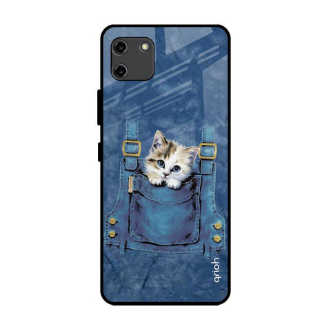 Kitty In Pocket Realme C11 Glass Back Cover Online