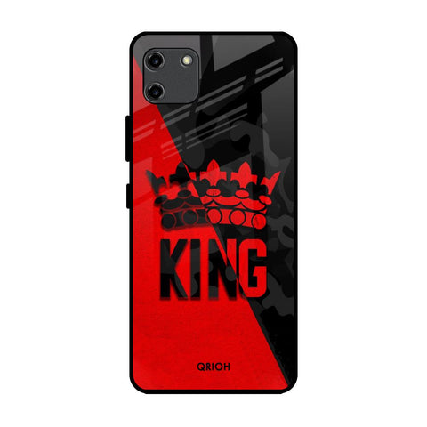 I Am A King Realme C11 Glass Back Cover Online