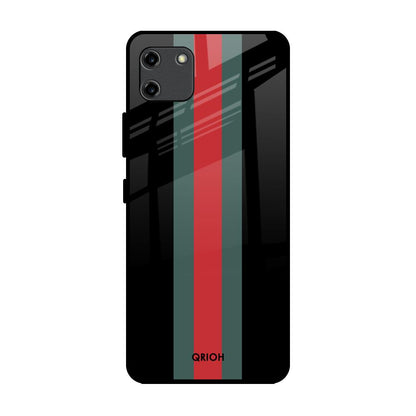 Vertical Stripes Realme C11 Glass Back Cover Online