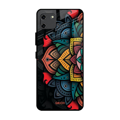 Retro Gorgeous Flower Realme C11 Glass Back Cover Online