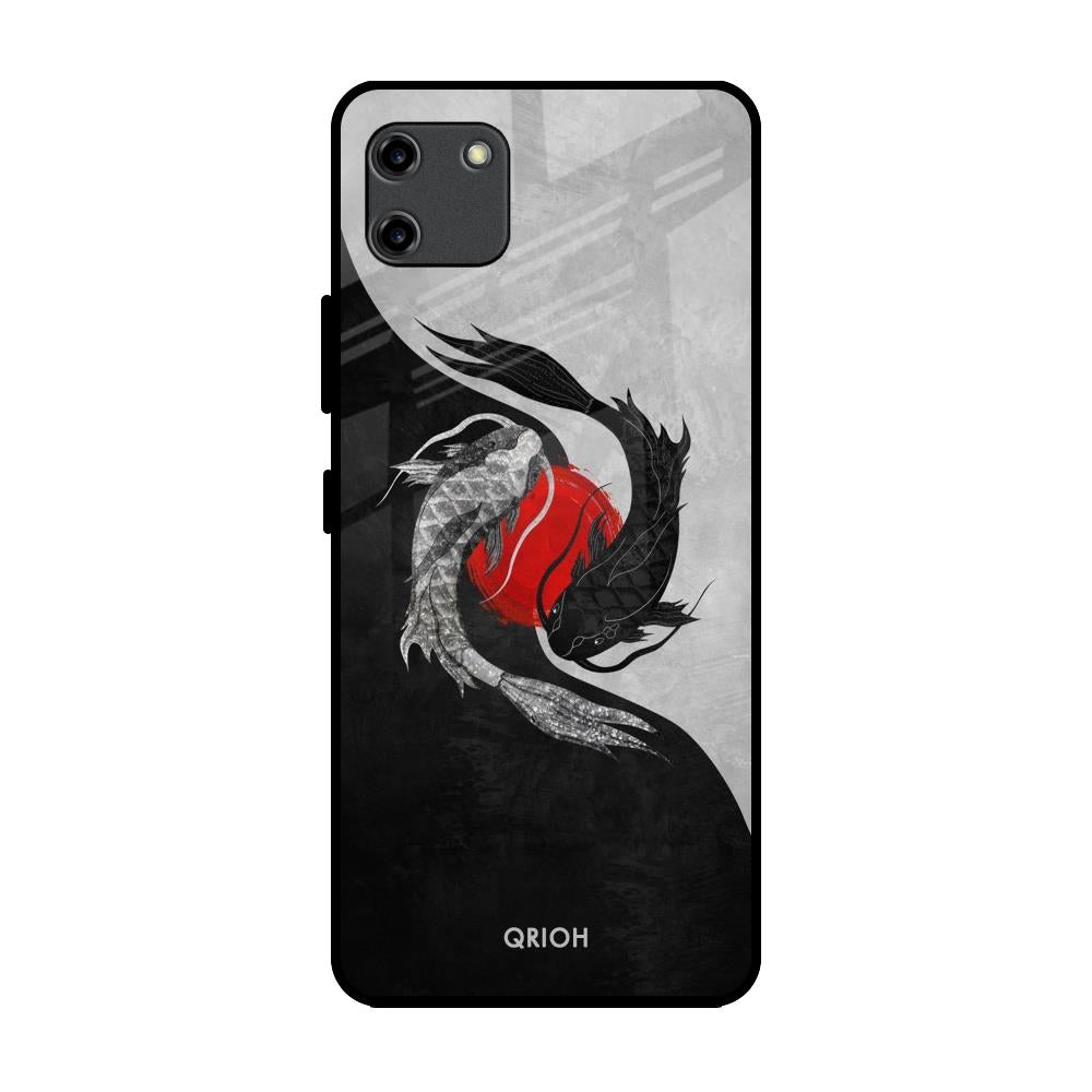 Japanese Art Realme C11 Glass Back Cover Online