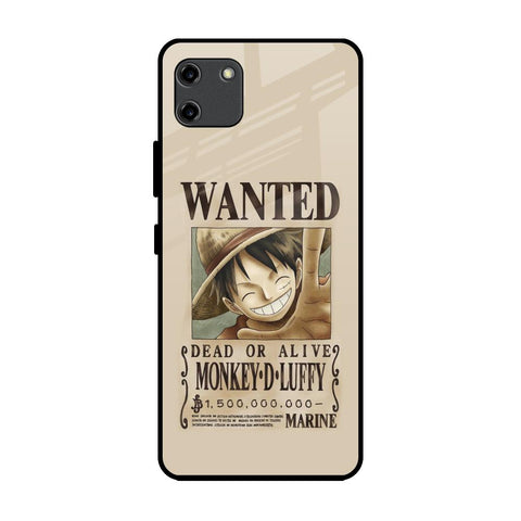 Luffy Wanted Realme C11 Glass Back Cover Online