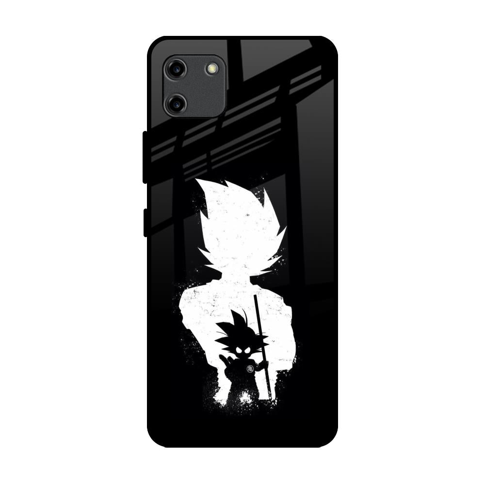 Monochrome Goku Realme C11 Glass Back Cover Online