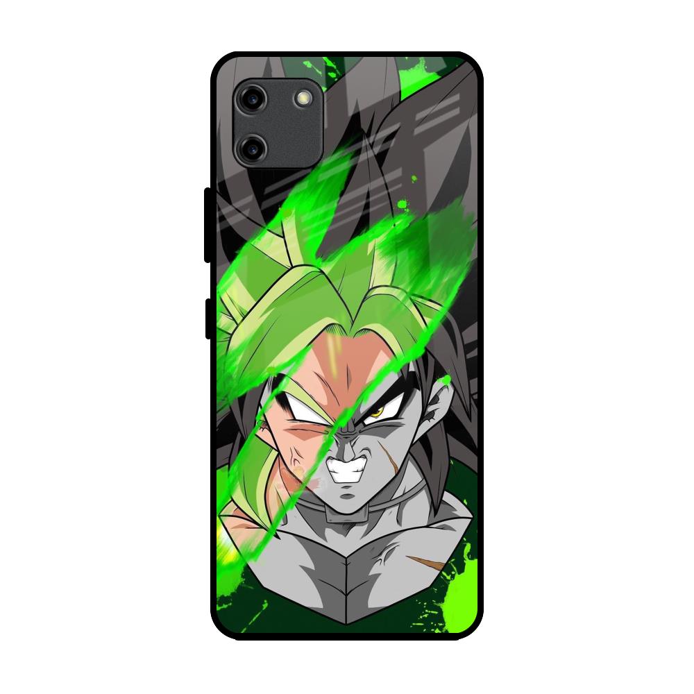 Anime Green Splash Realme C11 Glass Back Cover Online