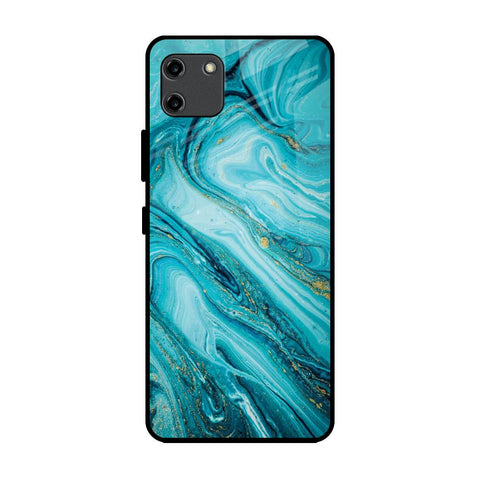 Ocean Marble Realme C11 Glass Back Cover Online