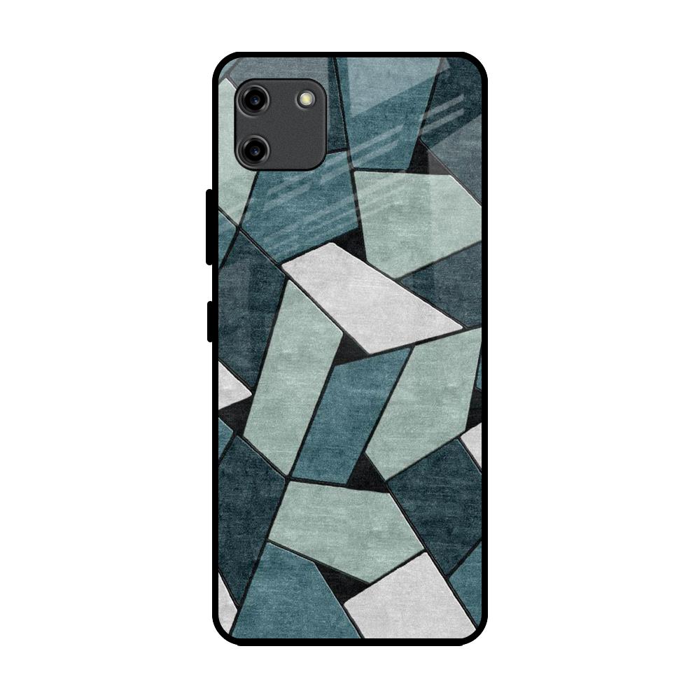 Abstact Tiles Realme C11 Glass Back Cover Online