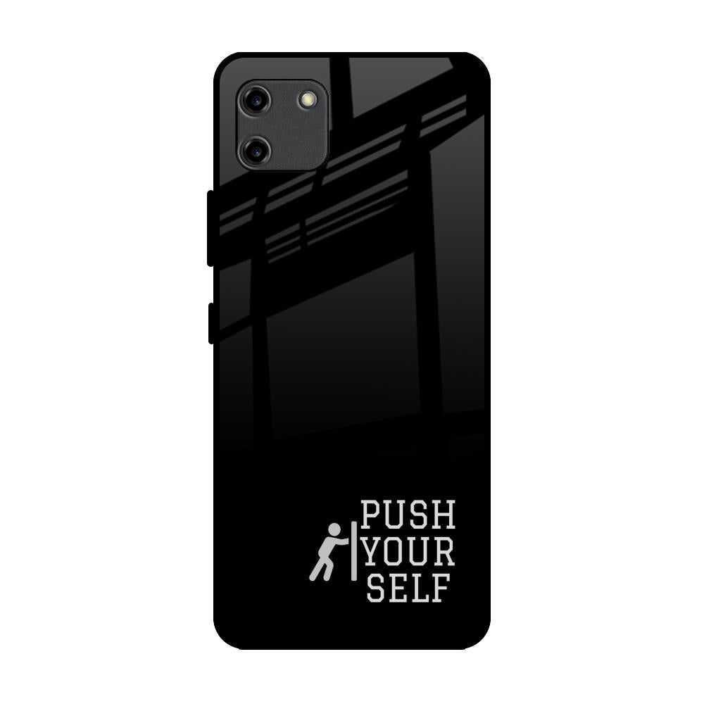 Push Your Self Realme C11 Glass Back Cover Online