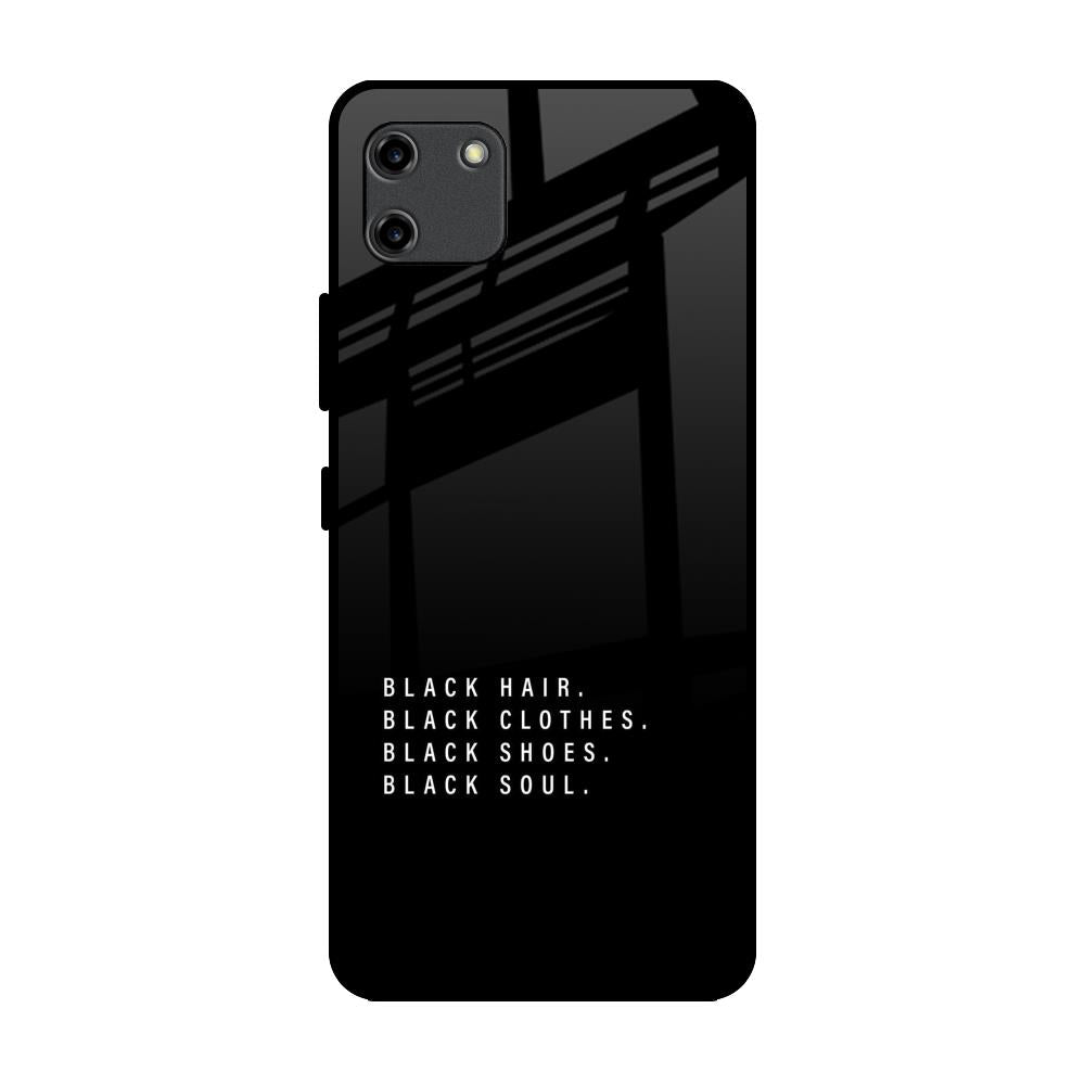 Black Soul Realme C11 Glass Back Cover Online