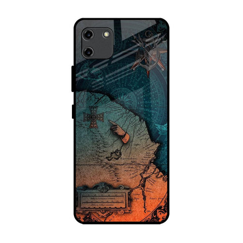 Geographical Map Realme C11 Glass Back Cover Online