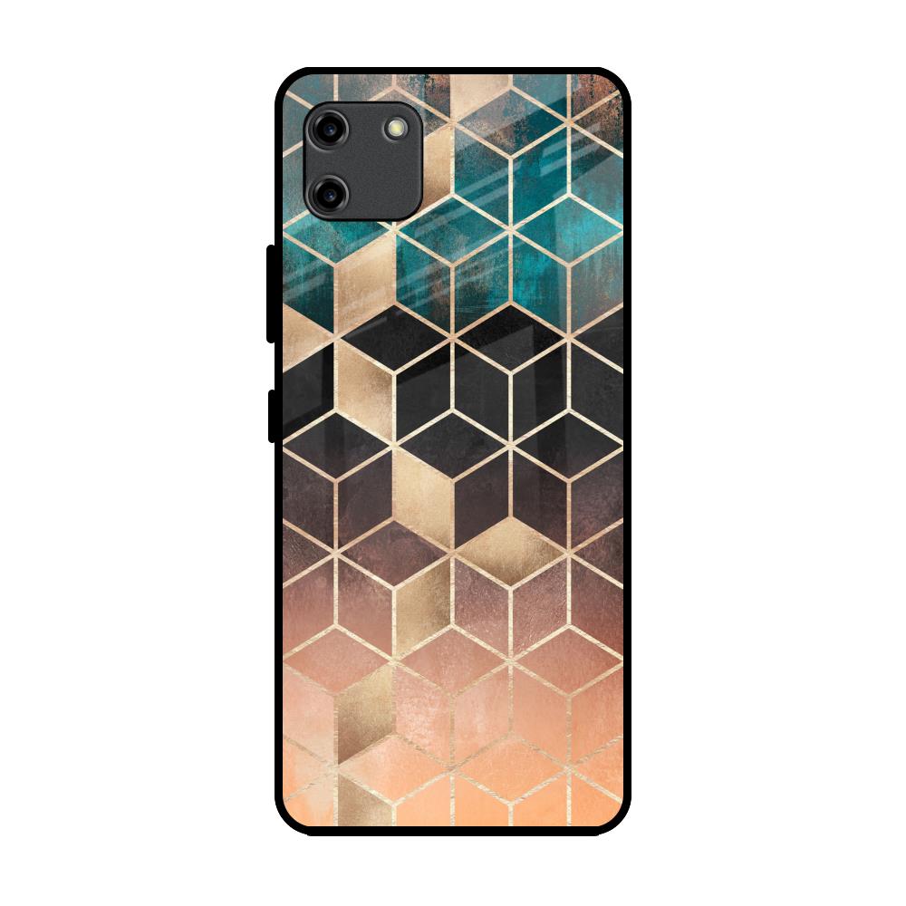 Bronze Texture Realme C11 Glass Back Cover Online