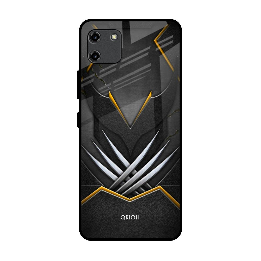 Black Warrior Realme C11 Glass Back Cover Online