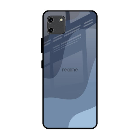 Navy Blue Ombre Realme C11 Glass Back Cover Online