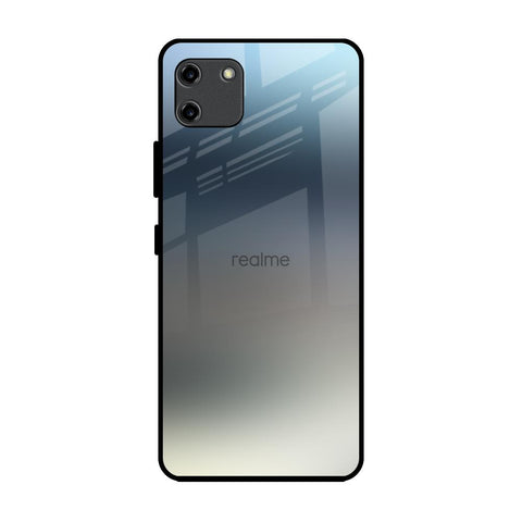 Tricolor Ombre Realme C11 Glass Back Cover Online