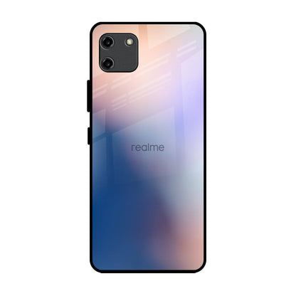 Blue Mauve Gradient Realme C11 Glass Back Cover Online