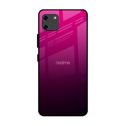 Purple Ombre Pattern Realme C11 Glass Back Cover Online