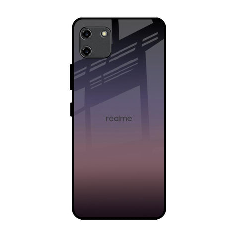 Grey Ombre Realme C11 Glass Back Cover Online