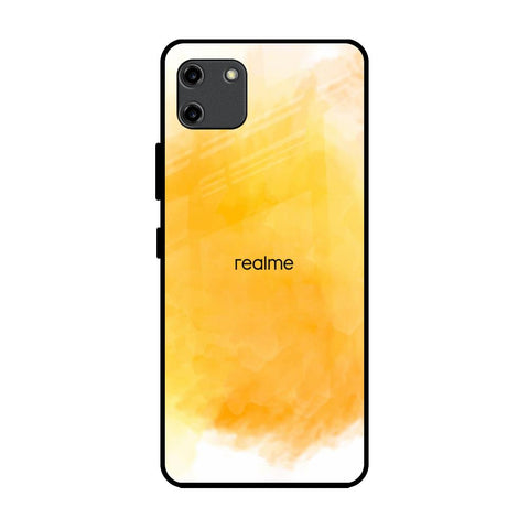 Rustic Orange Realme C11 Glass Back Cover Online