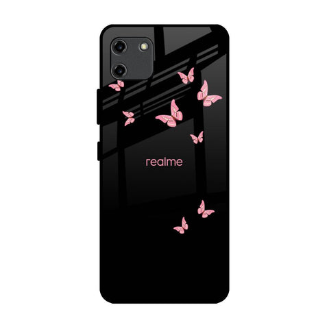 Fly Butterfly Realme C11 Glass Back Cover Online