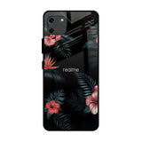 Tropical Art Flower Realme C11 Glass Back Cover Online