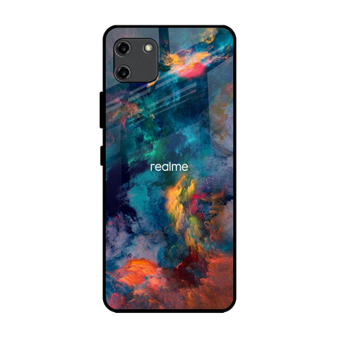 Colored Storm Realme C11 Glass Back Cover Online