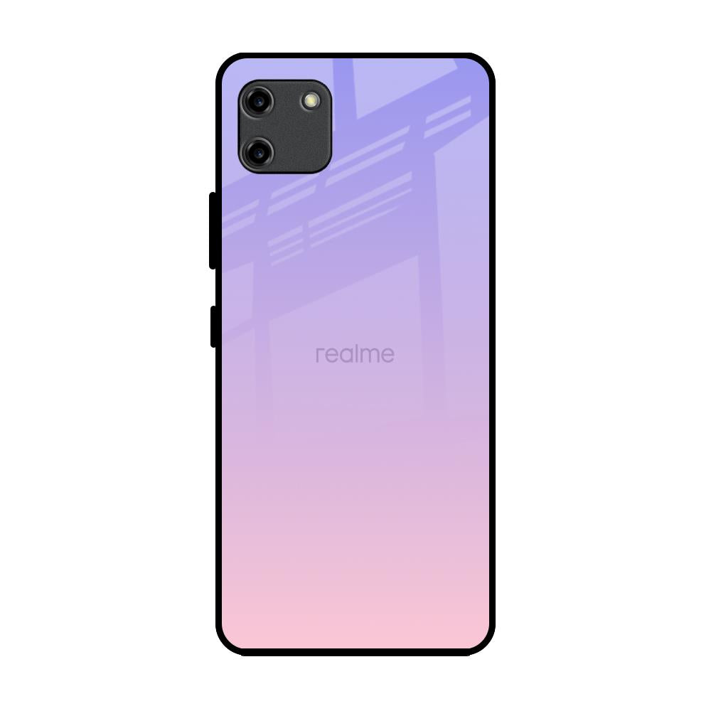 Lavender Gradient Realme C11 Glass Back Cover Online