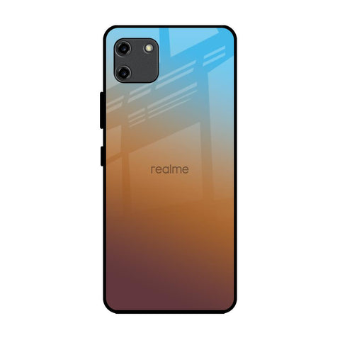 Rich Brown Realme C11 Glass Back Cover Online