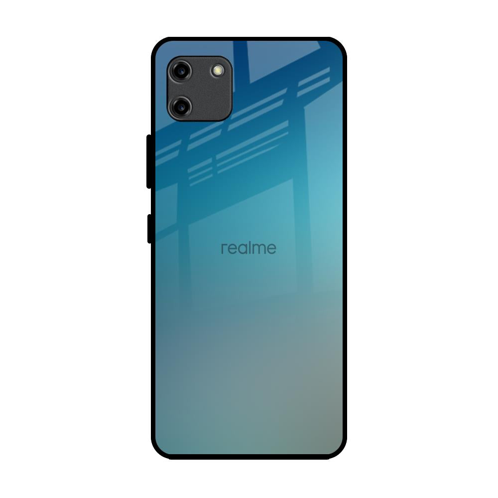 Sea Theme Gradient Realme C11 Glass Back Cover Online