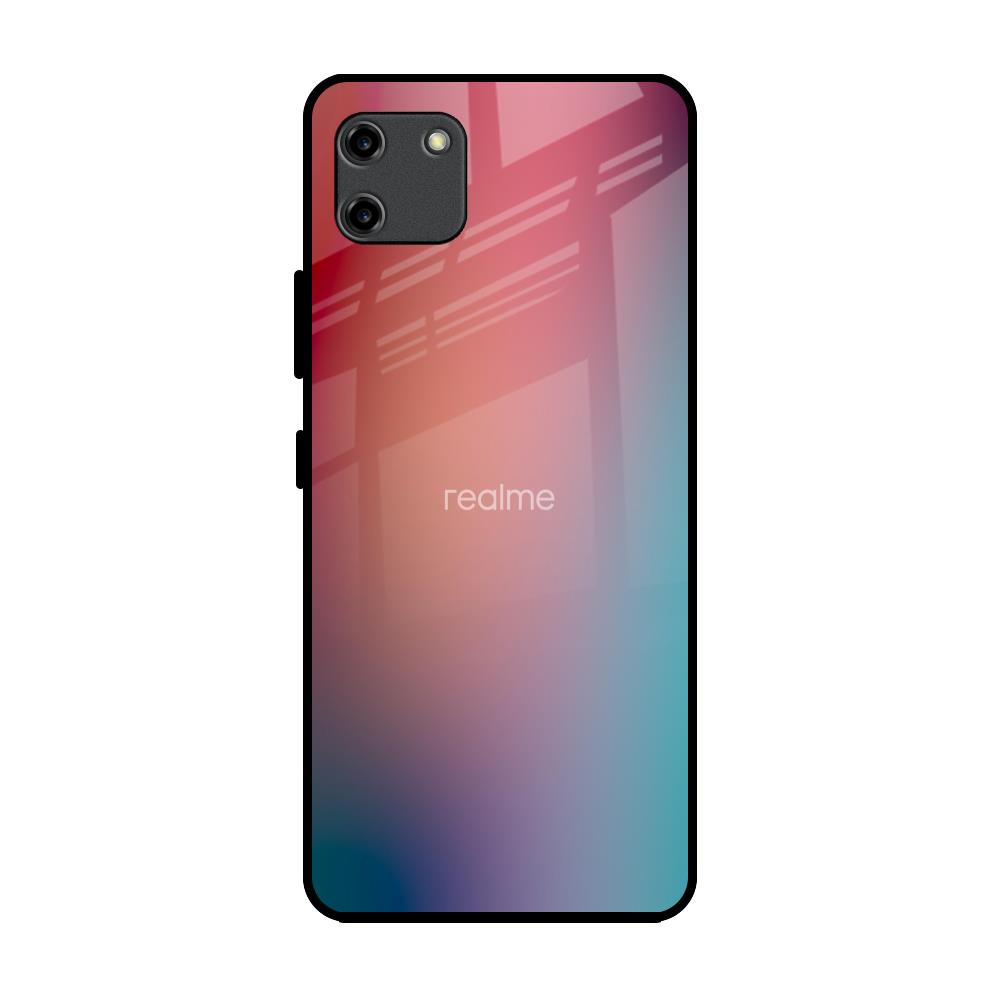 Dusty Multi Gradient Realme C11 Glass Back Cover Online