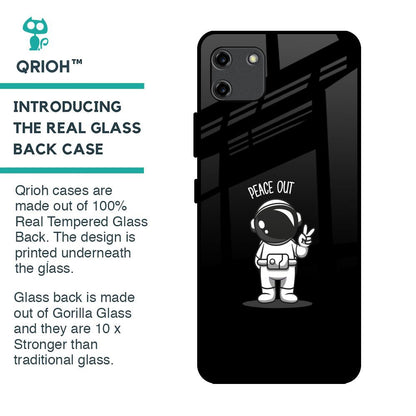 Peace Out Astro Glass Case for Realme C11