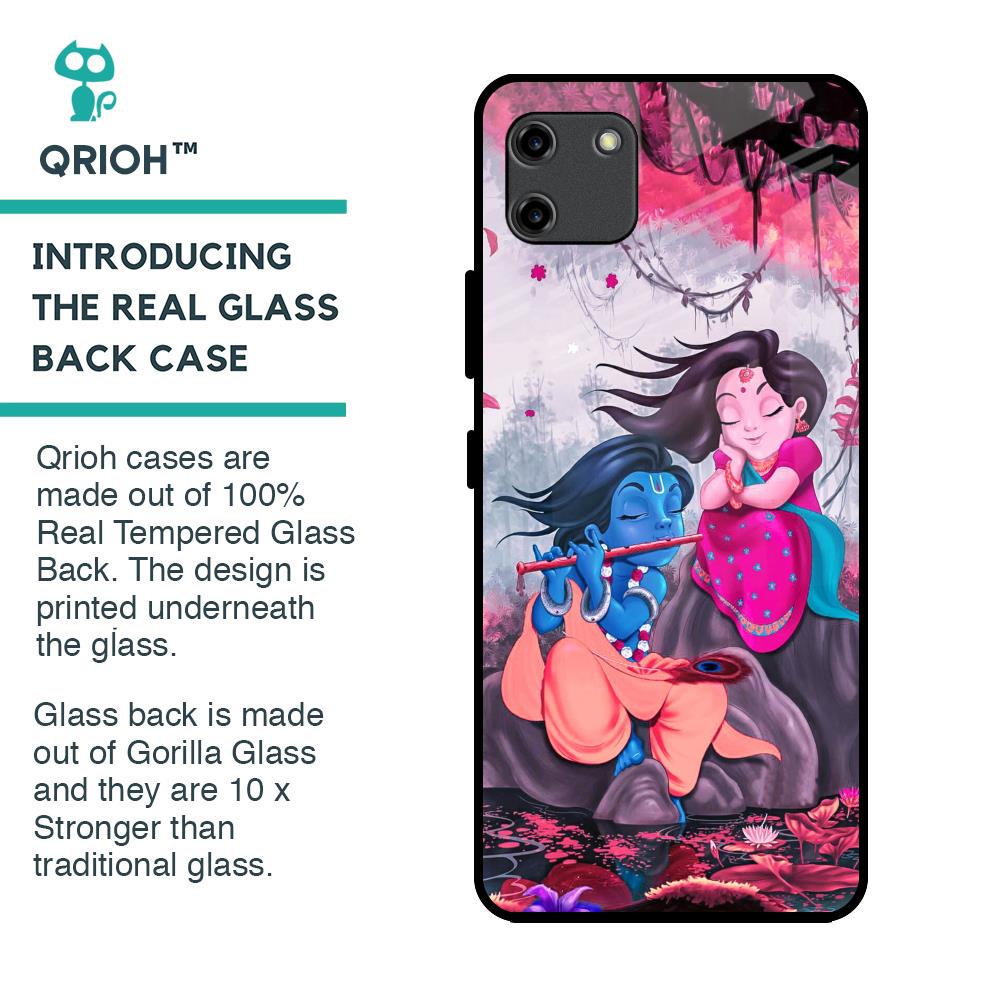 Radha Krishna Art Glass Case for Realme C11