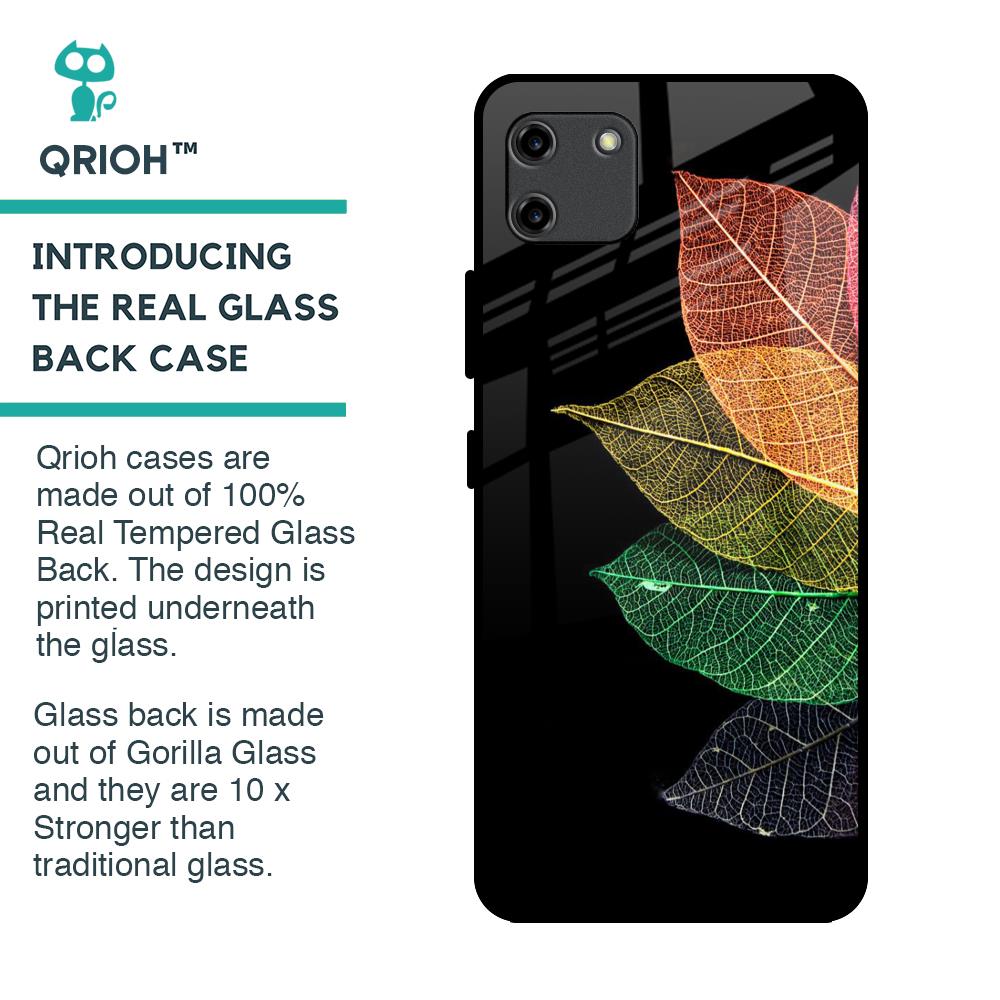 Colorful Leaves Glass Case for Realme C11