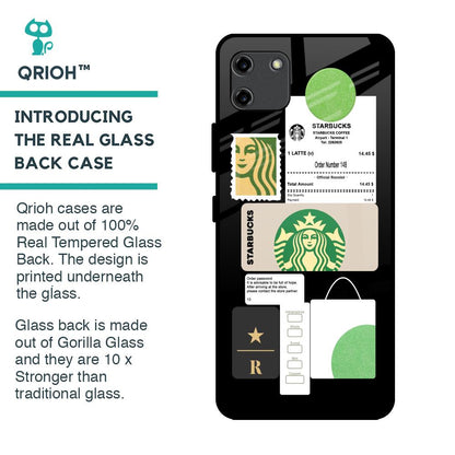 Coffee Latte Glass Case for Realme C11