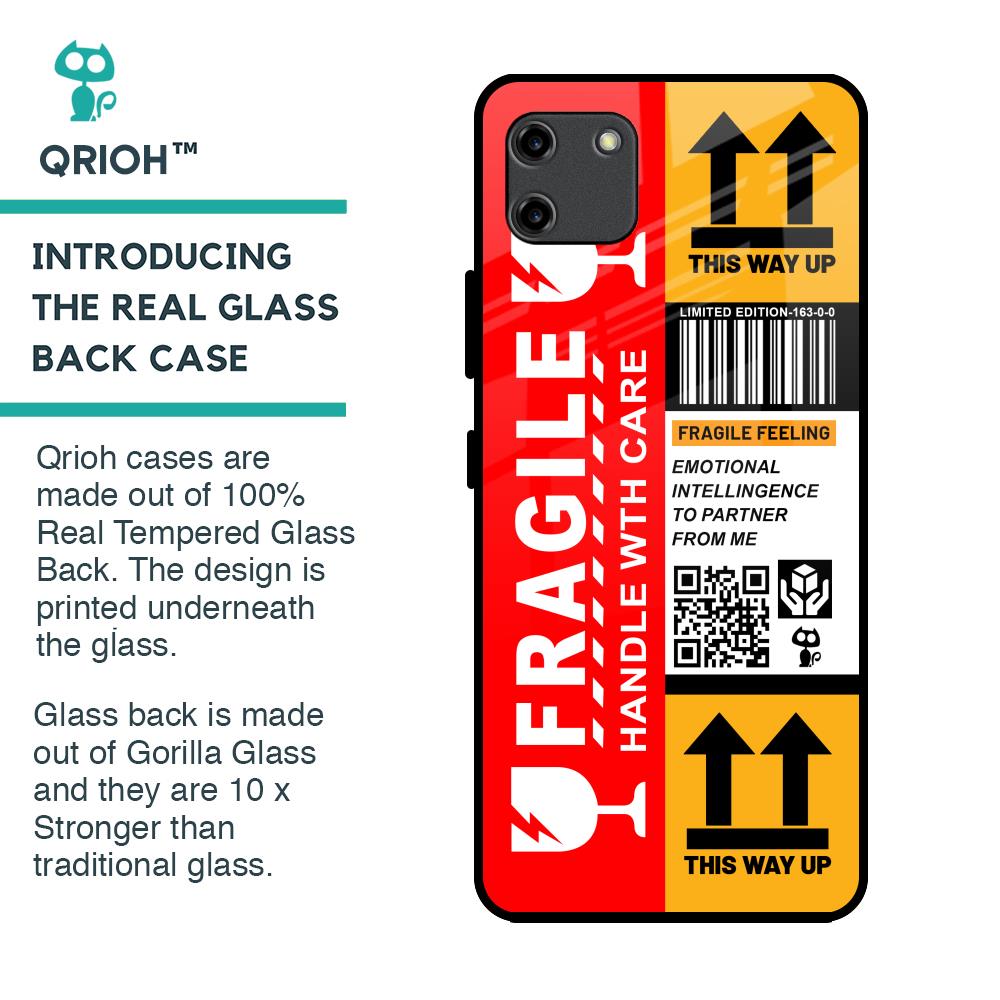 Handle With Care Glass Case for Realme C11