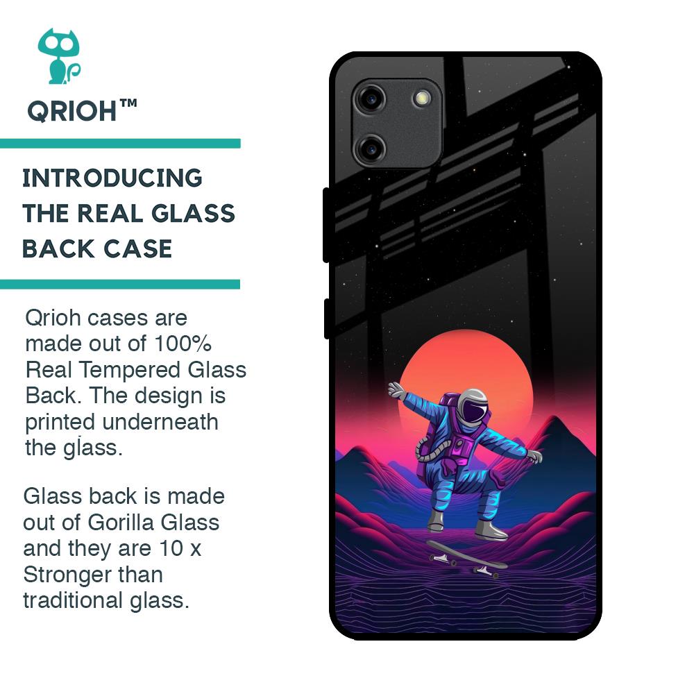 Retro Astronaut Glass Case for Realme C11
