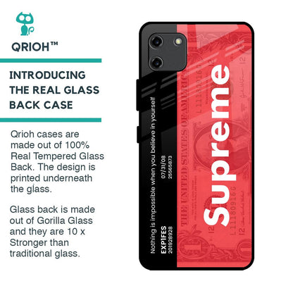 Supreme Ticket Glass Case for Realme C11