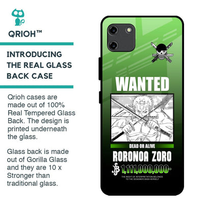 Zoro Wanted Glass Case for Realme C11