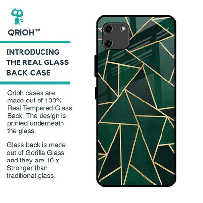 Abstract Green Glass Case For Realme C11