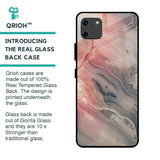 Pink And Grey Marble Glass Case For Realme C11