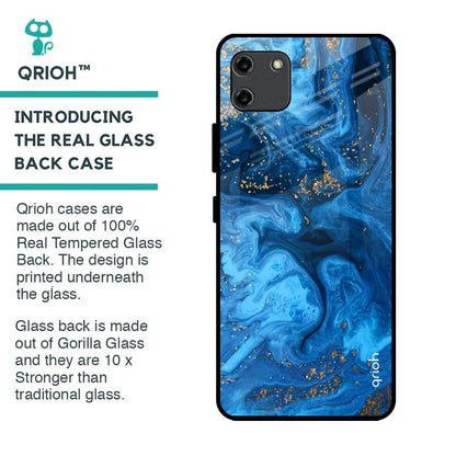 Gold Sprinkle Glass Case for Realme C11