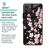 Black Cherry Blossom Glass Case for Realme C11