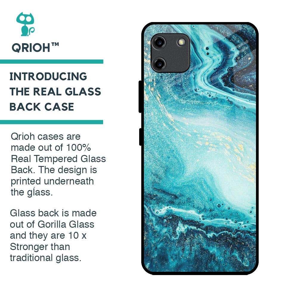Sea Water Glass Case for Realme C11