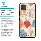Abstract Faces Glass Case for Realme C11