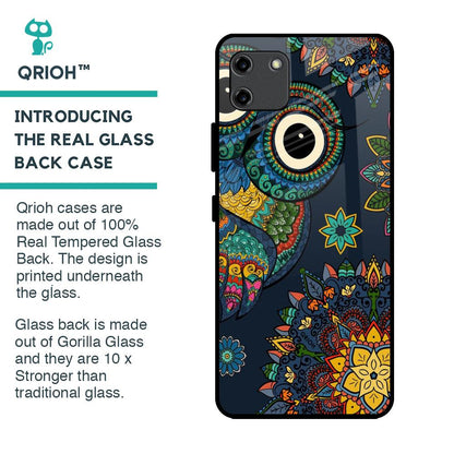 Owl Art Glass Case for Realme C11