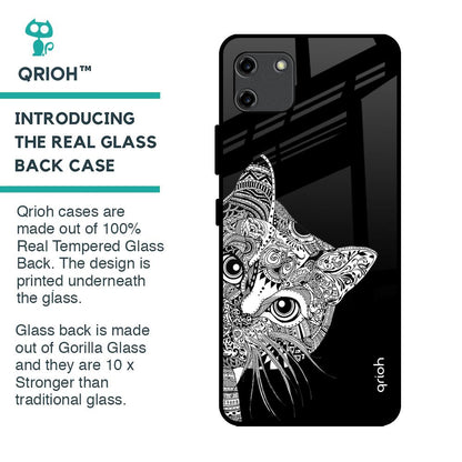Kitten Mandala Glass Case for Realme C11