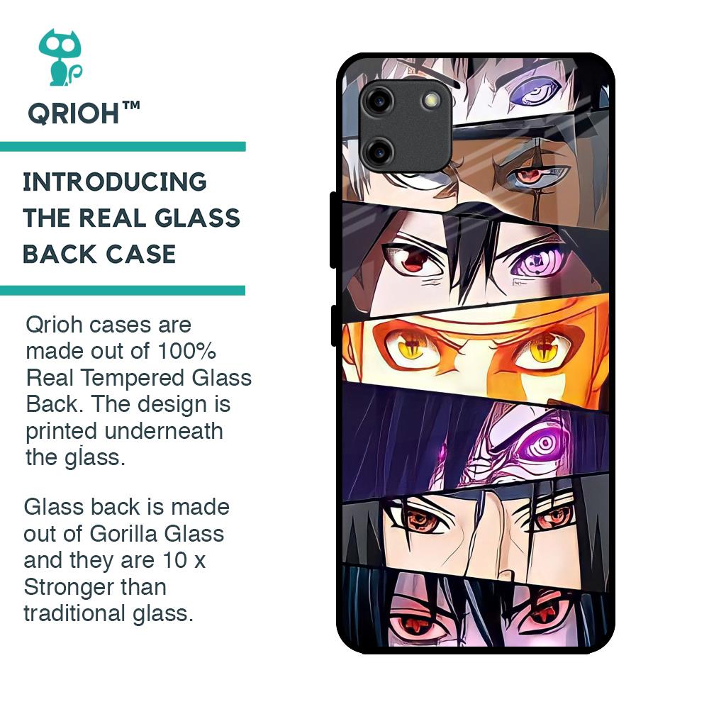 Anime Eyes Glass Case for Realme C11