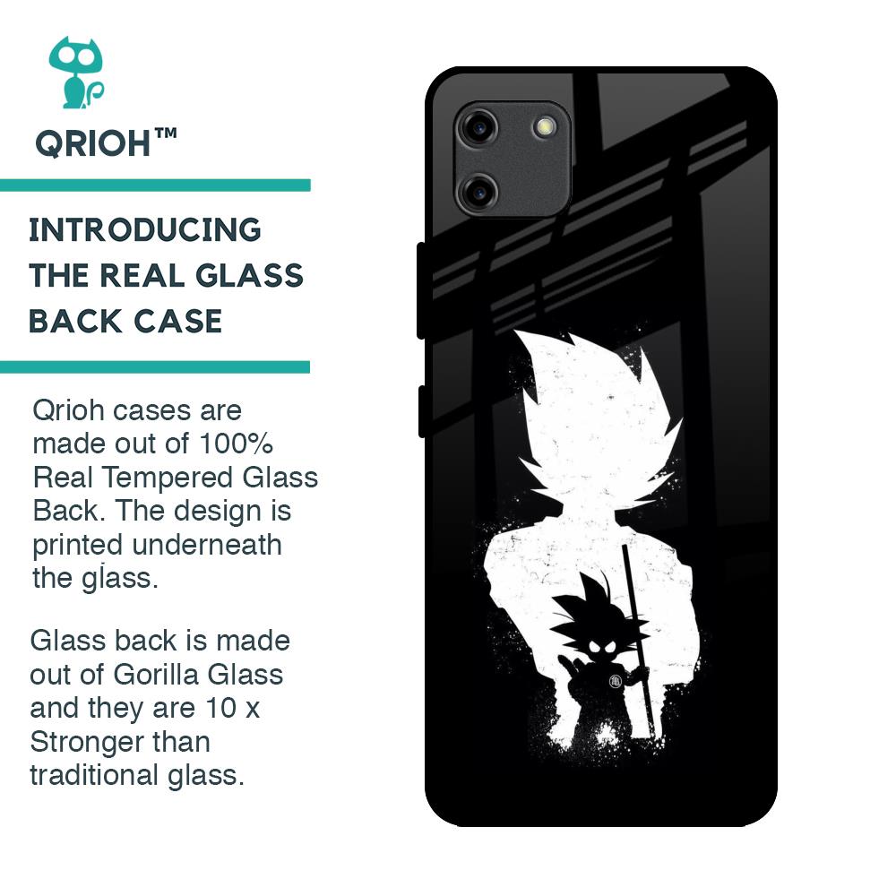 Monochrome Goku Glass Case for Realme C11