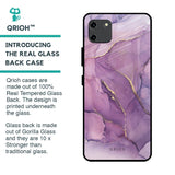 Purple Gold Marble Glass Case for Realme C11