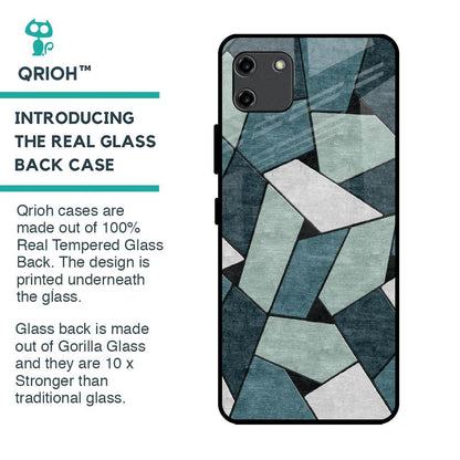 Abstact Tiles Glass Case for Realme C11