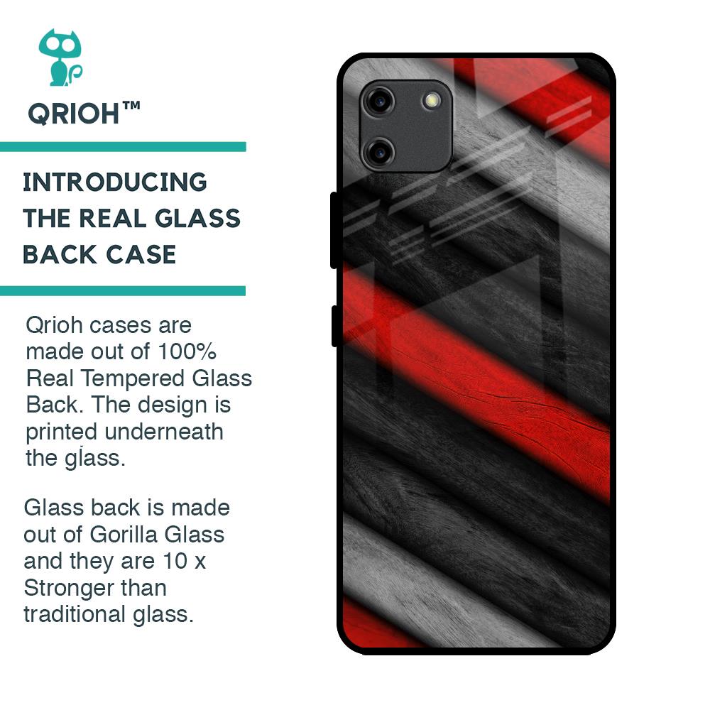 Soft Wooden Texture Glass Case for Realme C11